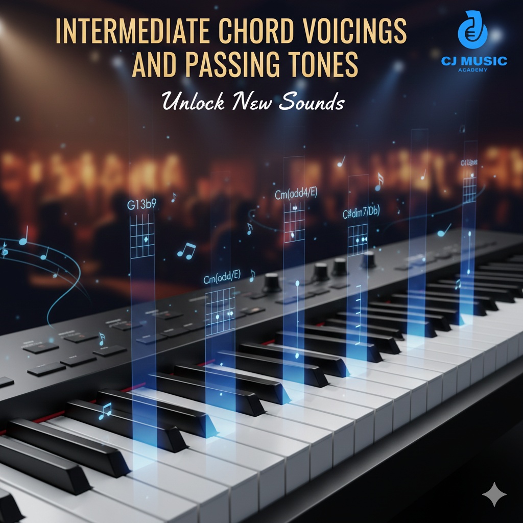 Intermediate chord Voicings and passing chords